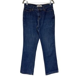 {Levi's} "Perfectly Slimming 512 Straight Leg" Mid Rise Stretch Denim Jeans